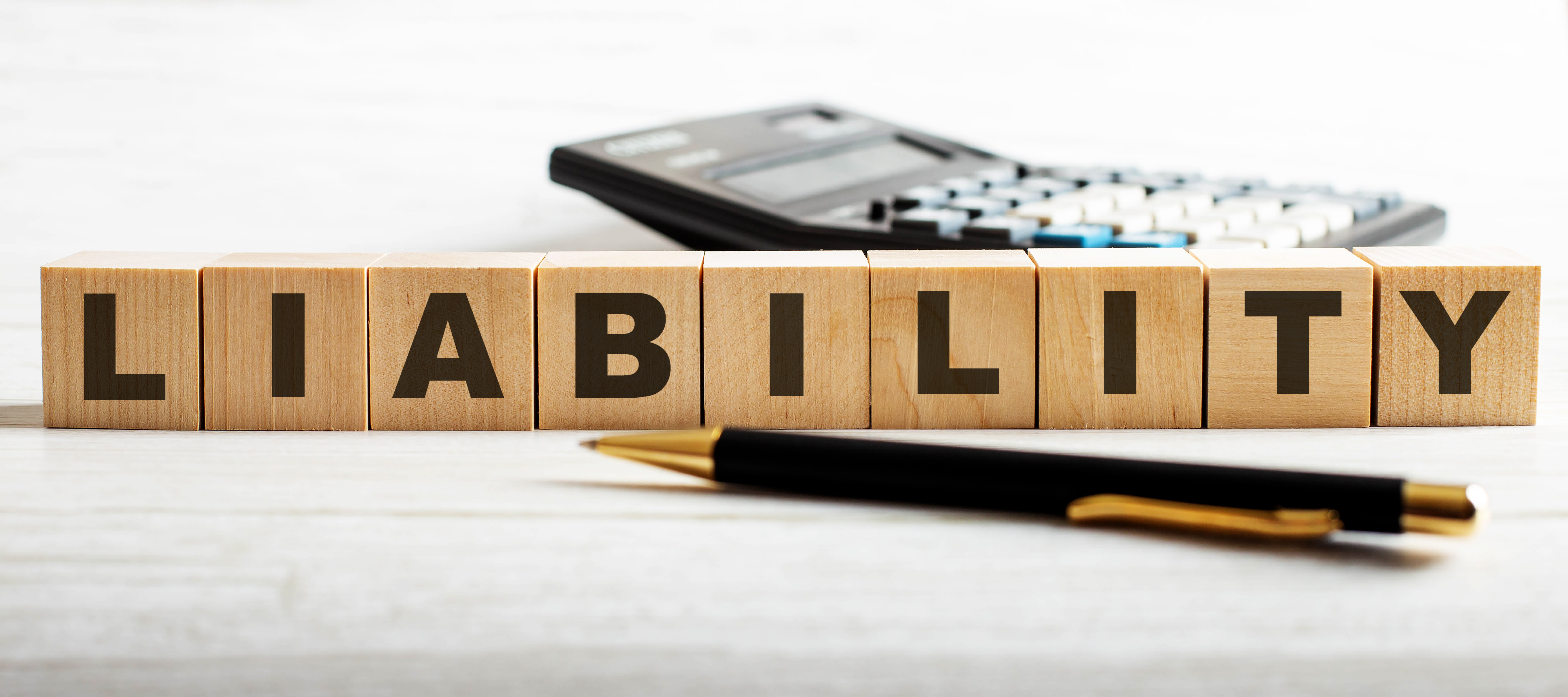 The word Liability spelled out with blocks
