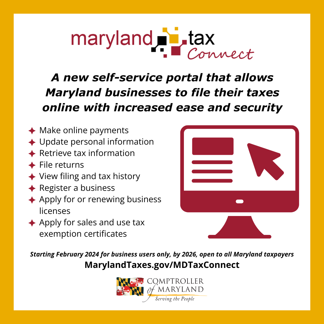 Maryland Tax Connect Image 1