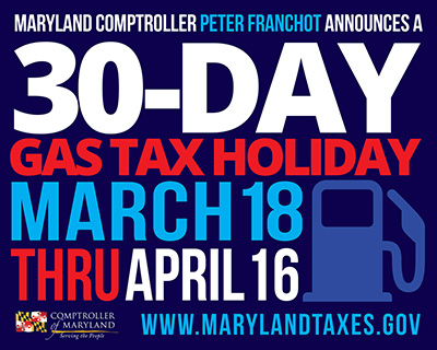 30-Day Gas Tax Holiday Starting Today