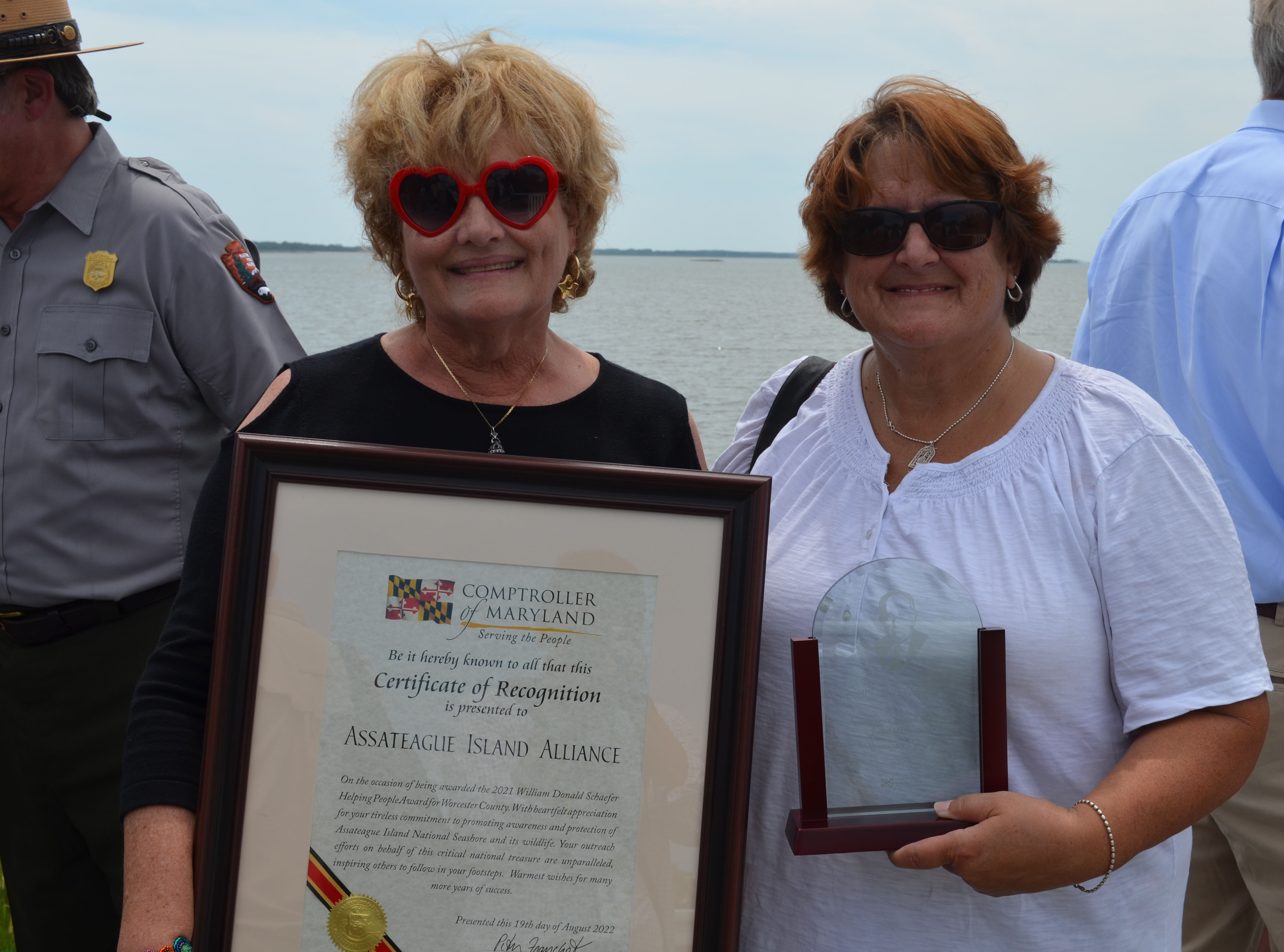 Assateague Island Alliance receiving award