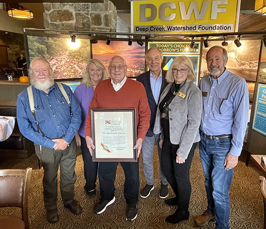 Deep Creek Watershed Foundation receiving award